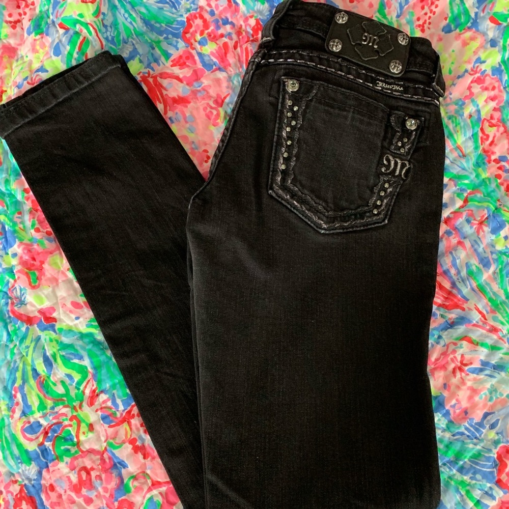 Black miss me skinny jeans